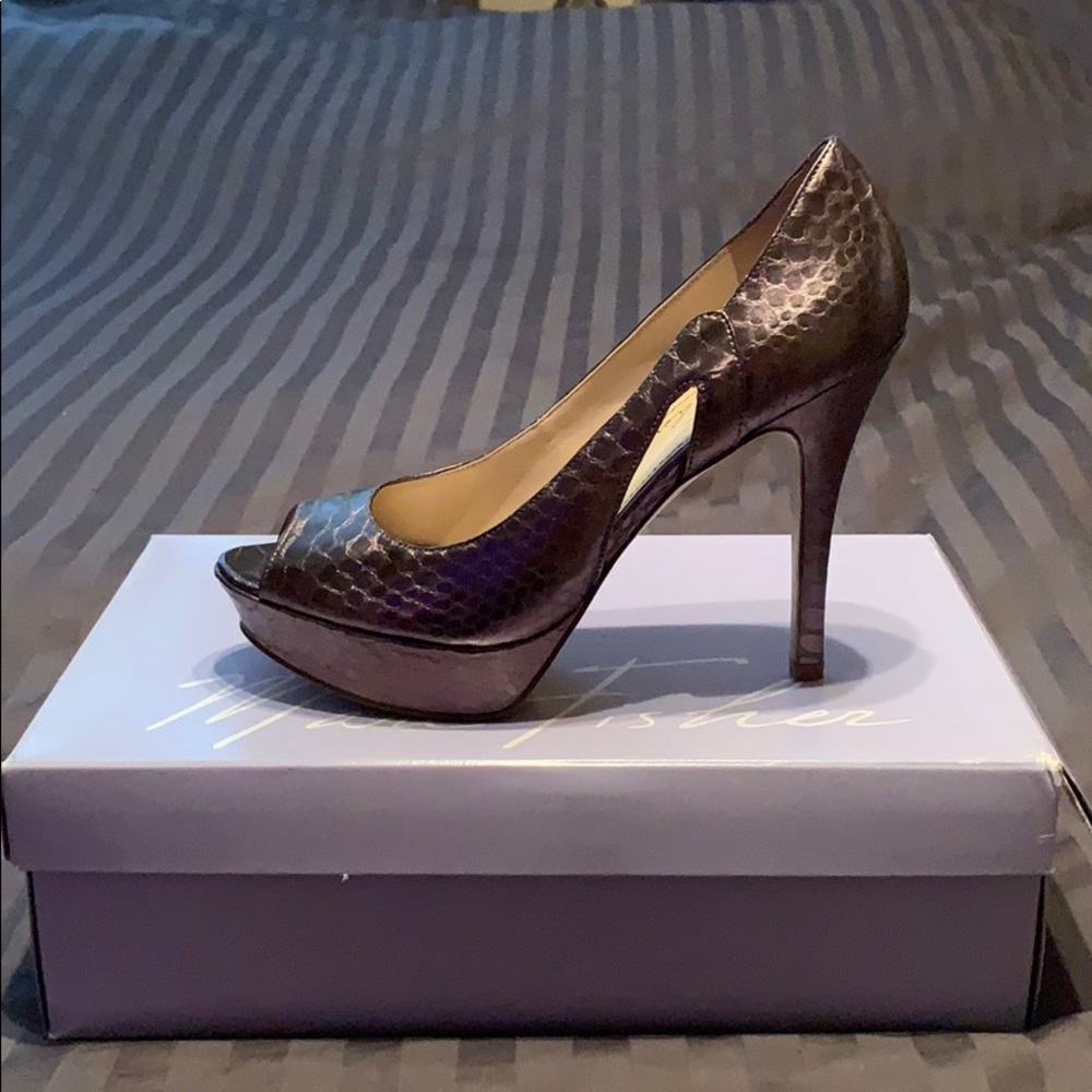 Marc Fisher peep toe high heel.